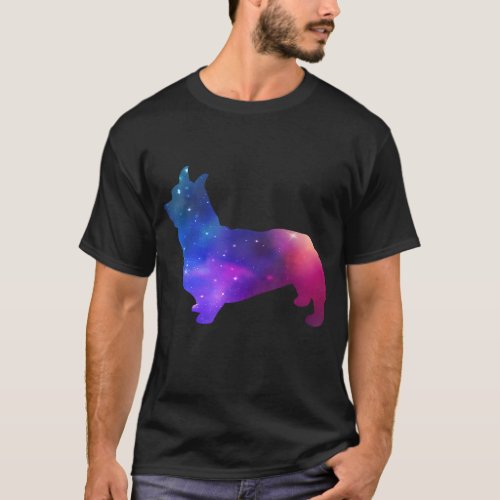 Galaxy Corgi Dog Space And Stars Lover Gift T_Shirt