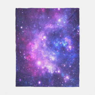 Galaxy cosmos pattern scrapbooking fleece blanket