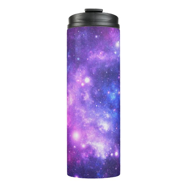 Galaxy cosmos pattern scrapbooking thermal tumbler (Front)