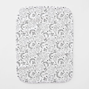 Galaxy Crystal Witchy Spellbound Moonchild Baby Burp Cloth
