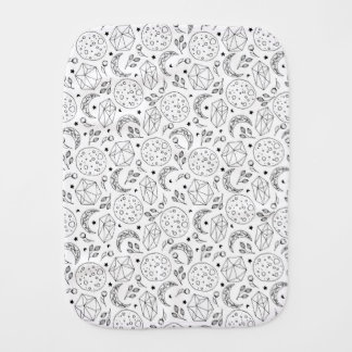 Galaxy Crystal Witchy Spellbound Moonchild Baby Burp Cloth