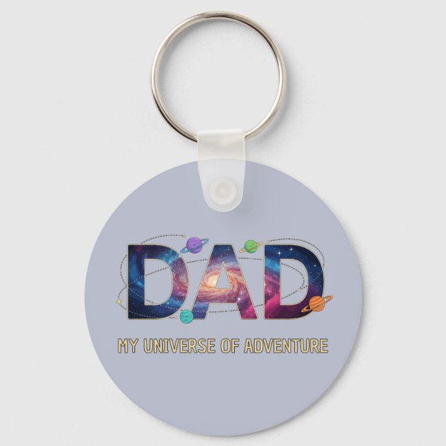 Galaxy Dad Universe Adventure Keychain (Front)