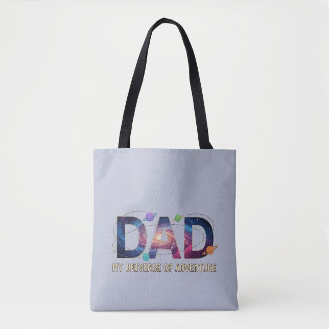 Galaxy Dad Universe Adventure Tote Bag (Front)