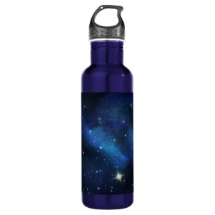 Galaxy Dark Blue Nebula Space Art Stainless Steel Water Bottle