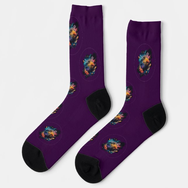 GALAXY DASIGN SOCKS (Left)