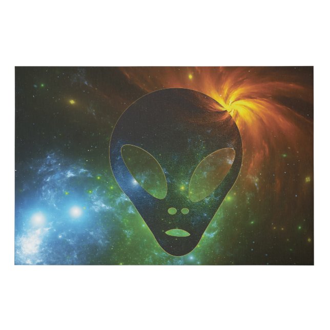 Galaxy Demon or Alien Life Faux Canvas Print (Front)