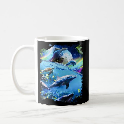 Galaxy Dolphin Dolphins In Space Coffee Mug