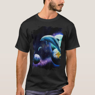 Galaxy Dolphin - Dolphins In Space T-Shirt