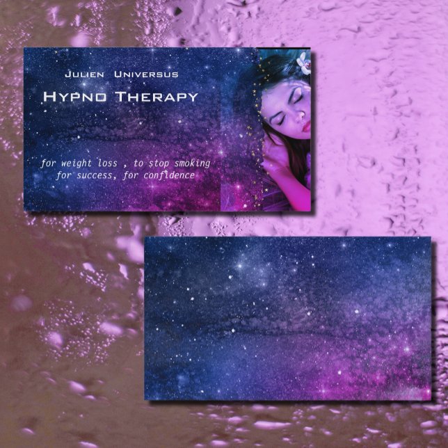 Galaxy Dream for hypnotherapists no2 Business Card (Creator Uploaded)