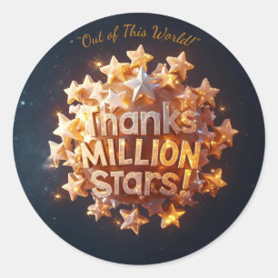 Galaxy Explorers – Out of This World Thank You Sti Classic Round Sticker