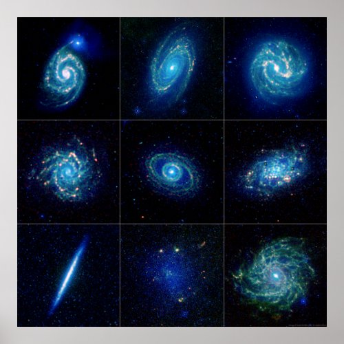 Galaxy Gallery _ Nine Spectacular Galaxies Poster