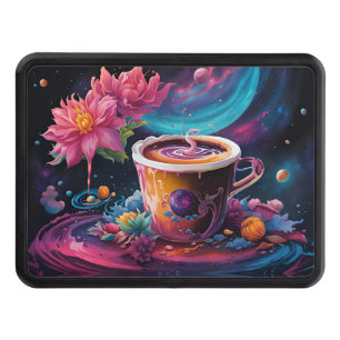 Galaxy Garden Coffee Art Hitch Cover