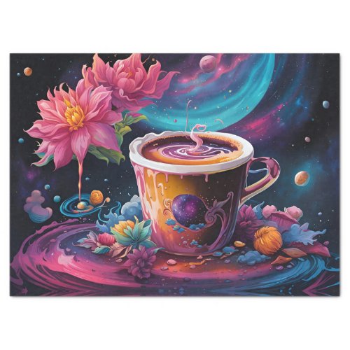 Galaxy Garden Coffee Art Tissue Paper