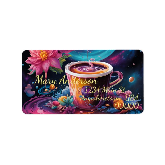 Galaxy Garden Coffee Label (Front)