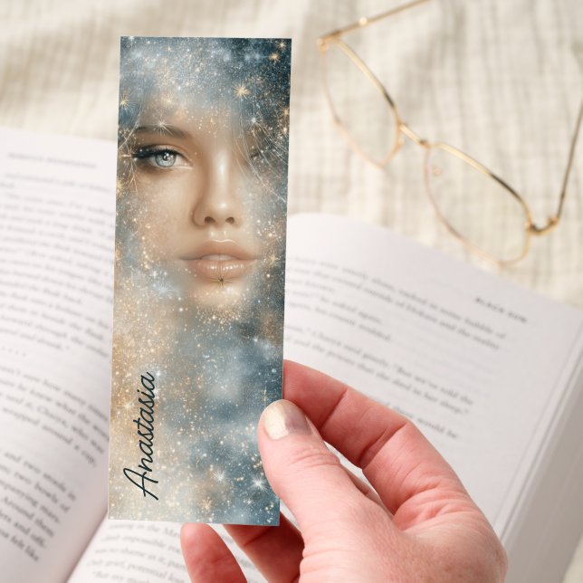 Galaxy Girl Dreamy Star Glow Bookmarks (Hand)