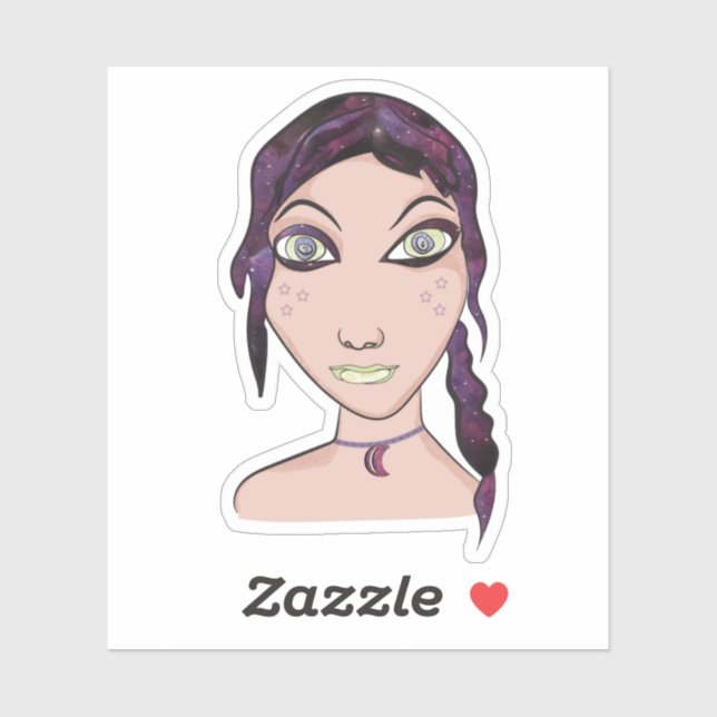 Galaxy Girl Sticker (Sheet)