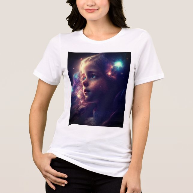 Galaxy Girl Tri-Blend Shirt (Front)