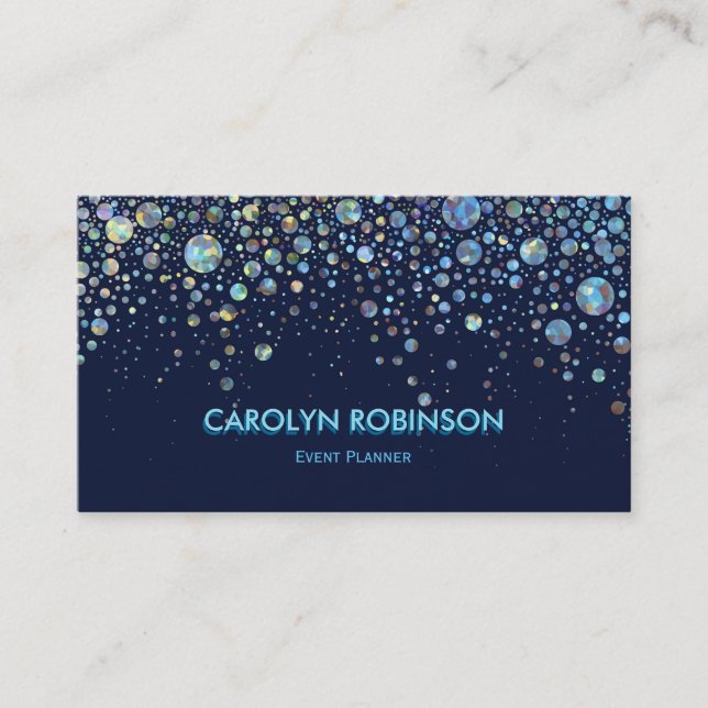 Galaxy Glitter Artwork Business Card (Front)