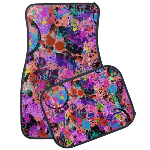 Galaxy Graffiti Car Floor Mat