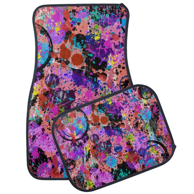 Galaxy Graffiti Car Floor Mat (Set)