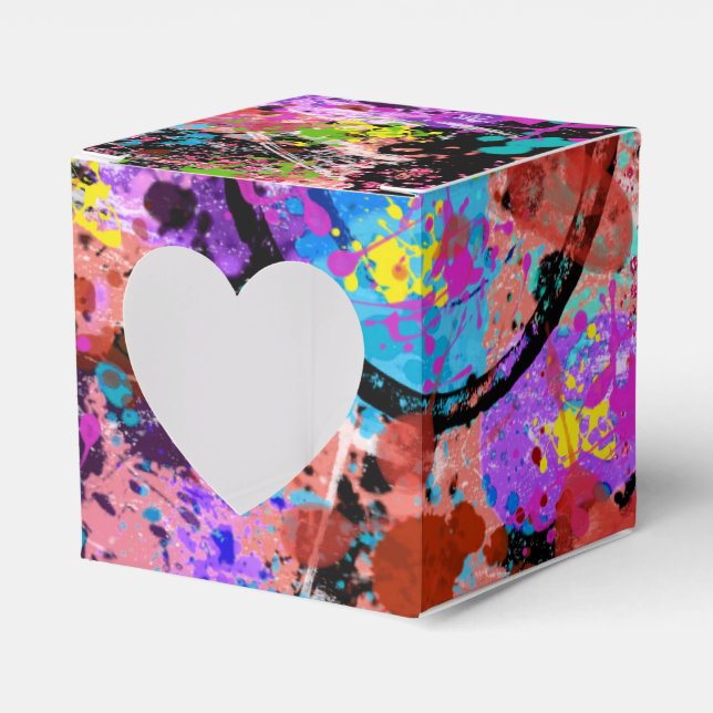 Galaxy Graffiti Favor Boxes (Front Side)