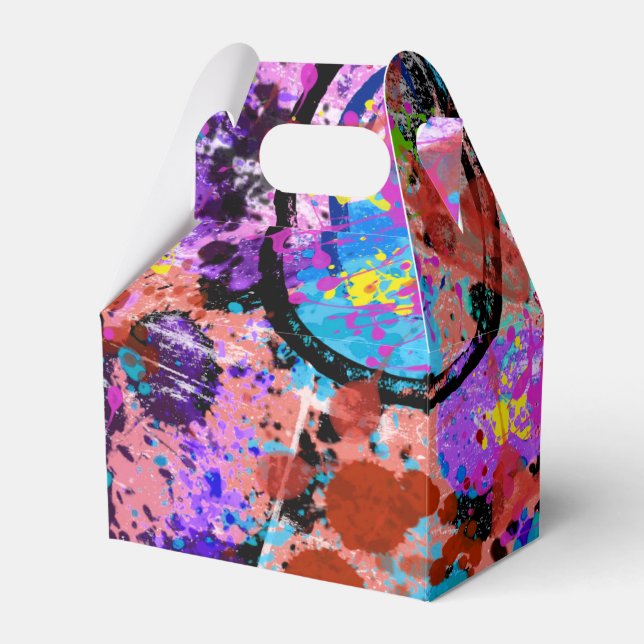 Galaxy Graffiti Favor Boxes (Front Side)