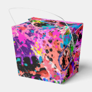 Galaxy Graffiti Favor Boxes