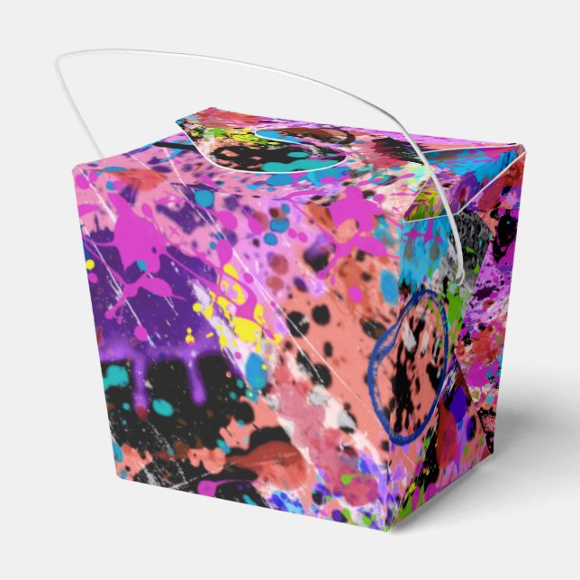 Galaxy Graffiti Favor Boxes (Back Side)