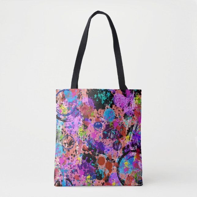 Galaxy Graffiti Tote Bag (Front)