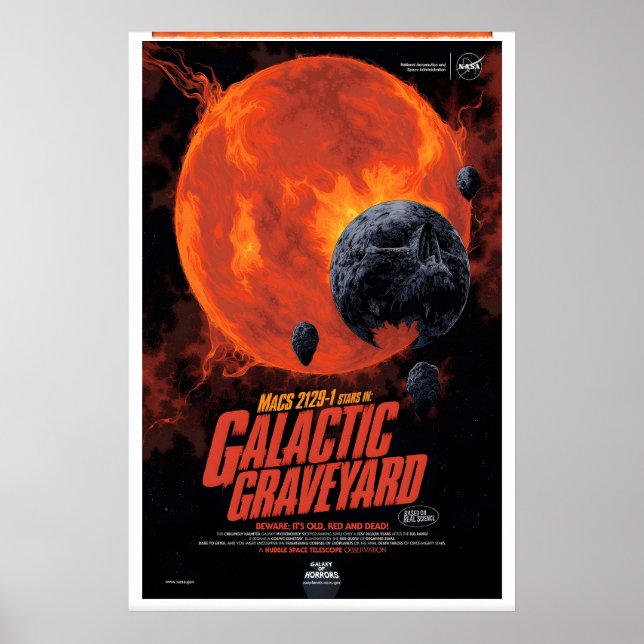 Galaxy Graveyard NASA Space Travel Poster Print (Front)