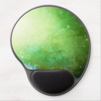 galaxy green gel mouse pad