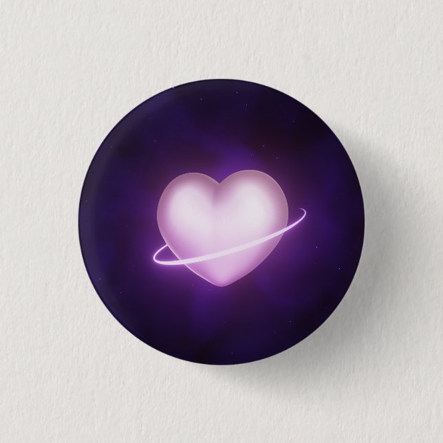 Galaxy Heart Button (Front)