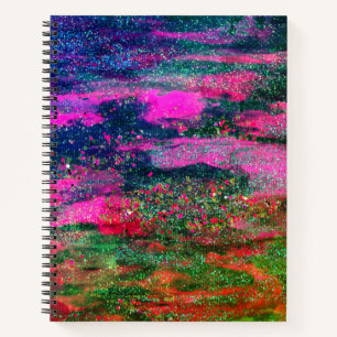 Galaxy Heart Shape Notebook