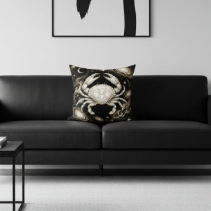Galaxy Home Decor Cancer Zodiac Celestial Throw Pillow