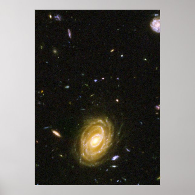 Galaxy HUDF-JD2 From the Hubble Ultra Deep Field Poster (Front)