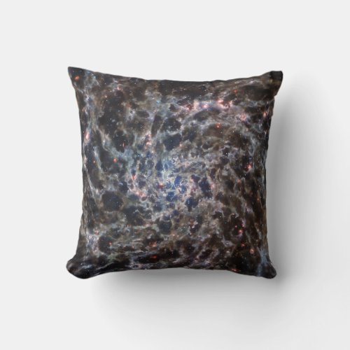 Galaxy IC 5332  MIRI  JWST Throw Pillow