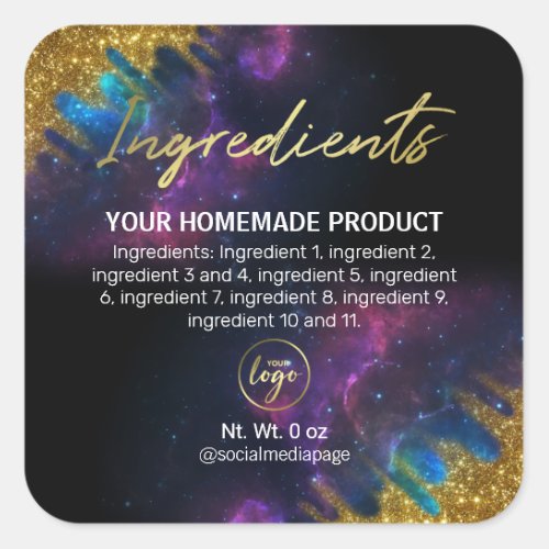 Galaxy Ingredient Labels