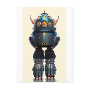 Galaxy King Robot B-21 Wombott Postcard
