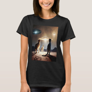 Galaxy Kittens Cat UFO Cat In Space 29 T-Shirt