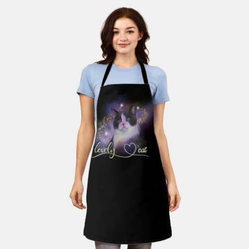 Galaxy Lovely Cat Apron