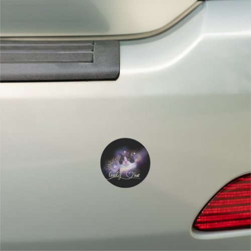 Galaxy Lovely Cat Car Magnet