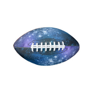 Galaxy Lovers Starry Space Blue Sky White Sparkles Football