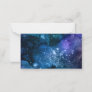 Galaxy Lovers Starry Space Blue Sky White Sparkles Note Card