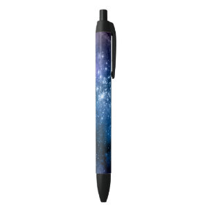Galaxy Lovers Starry Space Blue Sky White Sparkles Pen
