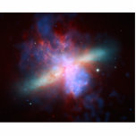 Galaxy M82 Hubble NASA Cutout<br><div class="desc">Galaxy M82 Hubble NASA This red, turquoise, purple and blue image of the galaxy M82 – also known as NGC 3034 – is a colorful composite created from data from the Hubble Space Telescope, the Chandra X-Ray Observatory and the Spitzer Space Telescope. Image Credit: NASA, ESA, CXC, and JPL-Caltech. There...</div>