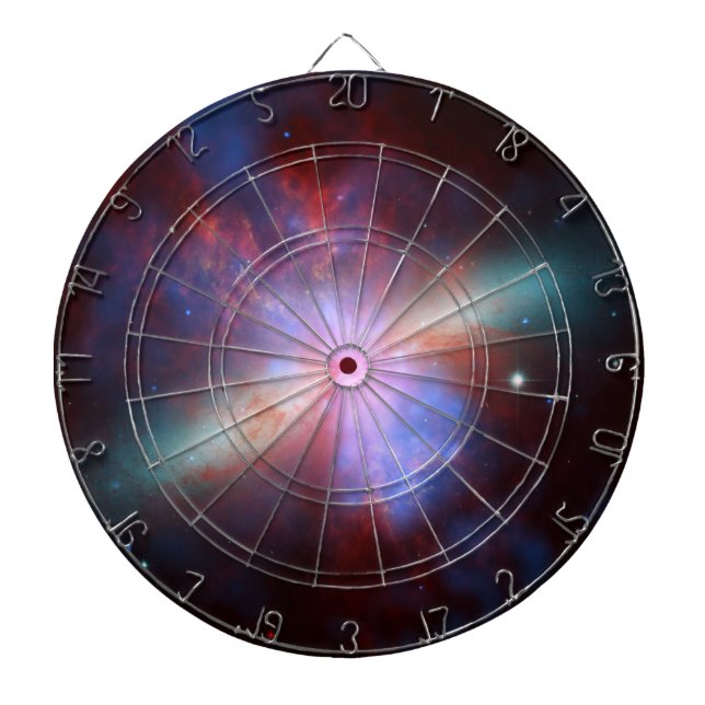 Galaxy M82 Hubble NASA Dart Board (Front)