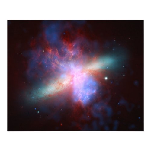 Galaxy M82 Hubble NASA Photo Print