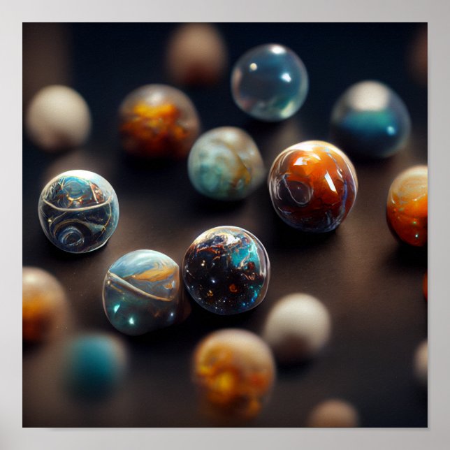 galaxy marbles Poster (Front)