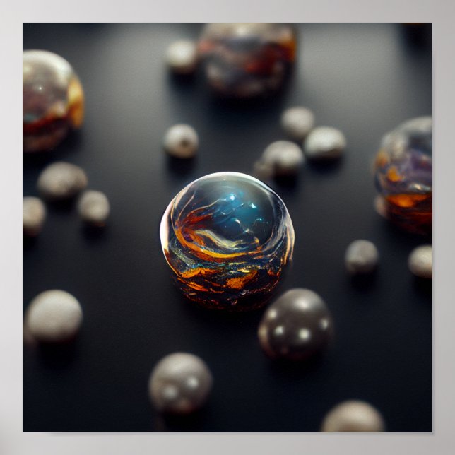galaxy marbles Poster (Front)
