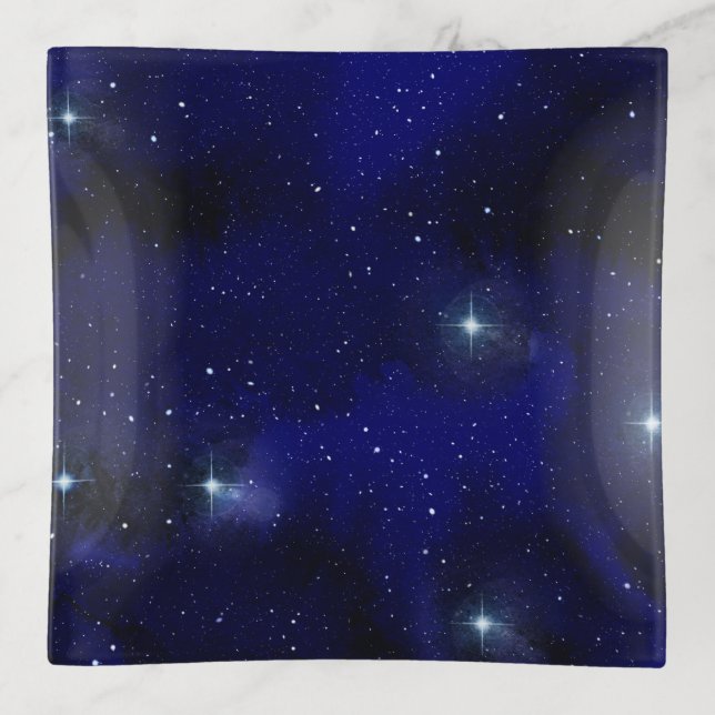 Galaxy, Men & Women, Universe Gift Pattern Trinket Tray (Front)